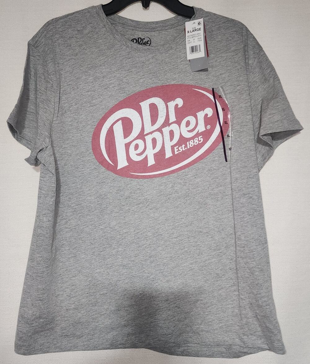 Dr pepper size extra large men's shirt faded graphic